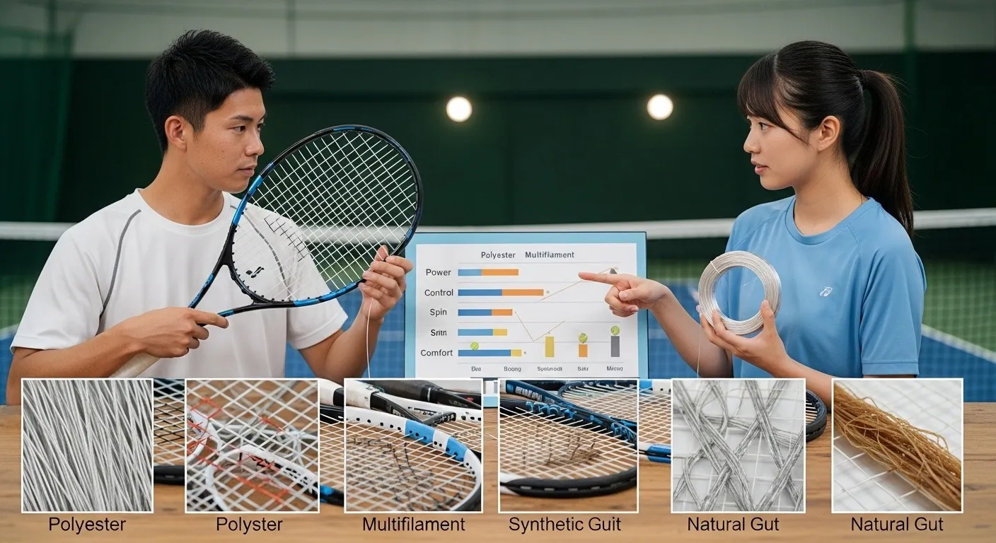 テニス ガット 選び方で変わる？性能の違い