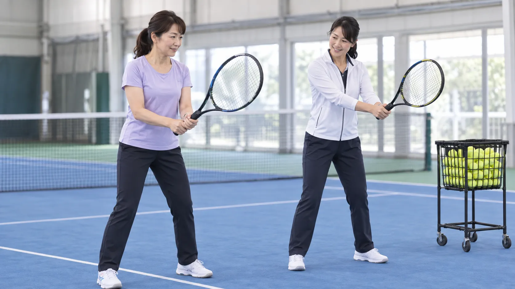 テニスを大人から始めるのは遅い?40代50代の上達と続け方の目安とは